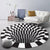 Modern Black Hole Round Area Rugs