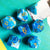 Poludie 7Pcs/Set Blue White DND Dice Set