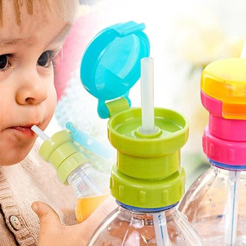 Drink Straw Sippy Cap Feeding for Kid